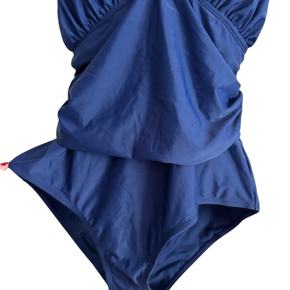 You Dian Navy Blue One Piece Bathing Suit Size XL NWT - Picture 8 of 16